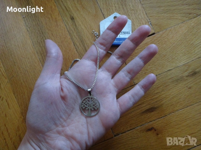 Ново Колие с висулка Дървото на живота от неръждаема стомана, снимка 6 - Колиета, медальони, синджири - 53033468