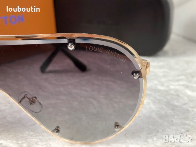 Louis Vuitton 2023 висок клас мъжки слънчеви очила маска, снимка 10 - Слънчеви и диоптрични очила - 38976897