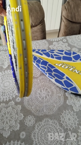 Тенис ракета Dunlop с калъф - хилка за тенис на корт детска 63см, снимка 9 - Тенис - 52823031