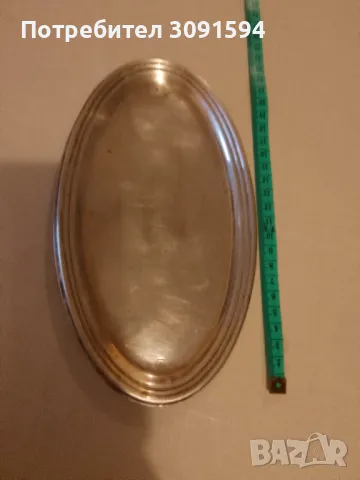  Италиански  сребърен Поднос проба 800 , снимка 9 - Антикварни и старинни предмети - 49227278