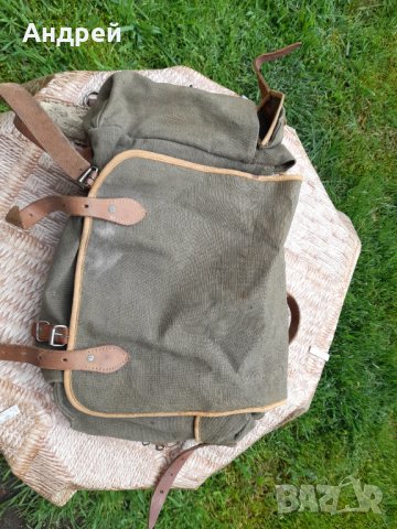 Стара брезентова раница #20, снимка 2 - Други ценни предмети - 40679303