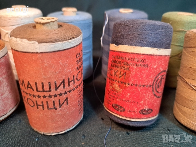 Български конци за шиене 30/5, снимка 2 - Антикварни и старинни предмети - 52745741