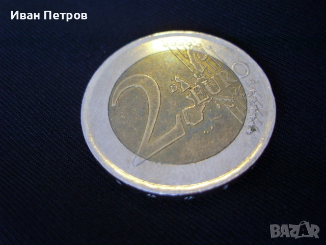 Супер рядка 2 евро монета 2002 (Испания), снимка 3 - Нумизматика и бонистика - 53536215