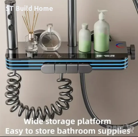 ЛУКСОЗЕН ДУШ ПАНЕЛ С ДИГИТАЛЕН ДИСПЛЕЙ – МОДЕРЕН КОМФОРТ ЗА ВАШАТА БАНЯ , снимка 9 - Душове - 51152122