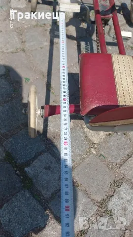 ГОЛЯМА СТАРА ДЕТСКА КОЛИЧКА С ПЕДАЛИ , снимка 2 - Антикварни и старинни предмети - 50032607