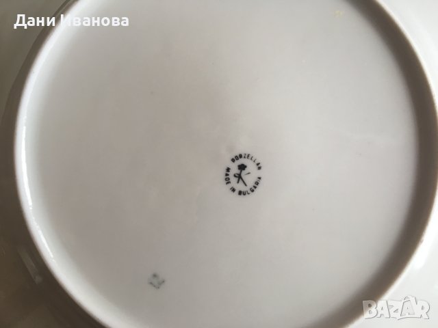 Сервиз 11 порцеланови чинии - 10 за основно ястие и една голяма елипса, снимка 8 - Чинии - 40377253