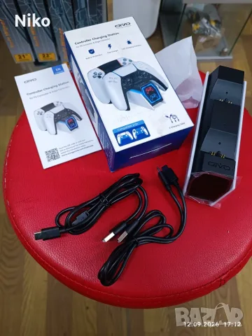 Нова зарядна станция за PS5 контролери OIVO (DualSense/Edge), снимка 2 - Аксесоари - 56043597