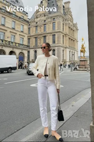 Италианска модна къща CHERRUTI 1881 бял панталон, снимка 14 - Панталони - 50408534