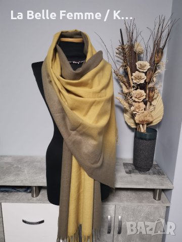 Шалове от кашмир, снимка 14 - Шалове - 42387026