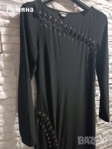 Секси Дълга черна рокля ликра, снимка 5 - Рокли - 52114990