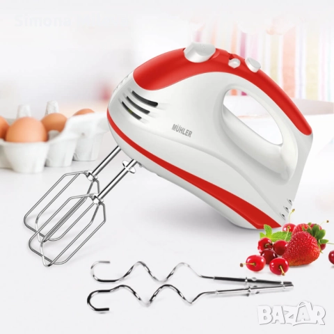 Миксер Muhler MX-300, червен, снимка 3 - Други - 52385564