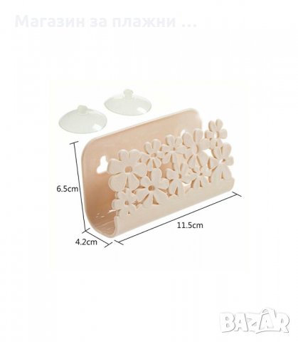 ПЛАСТМАСОВА ВАКУУМНА ПОСТАВКА ЗА ДОМАКИНСКА ГЪБА С НЕЖЕН ДИЗАЙН - код 2933, снимка 5 - Аксесоари за кухня - 34143717