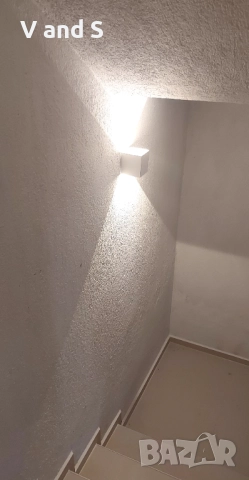 4 броя LEDMO 12W Външна стенна лампа, 3000K Водоустойчива LED стена аплик , снимка 7 - Лед осветление - 51594963