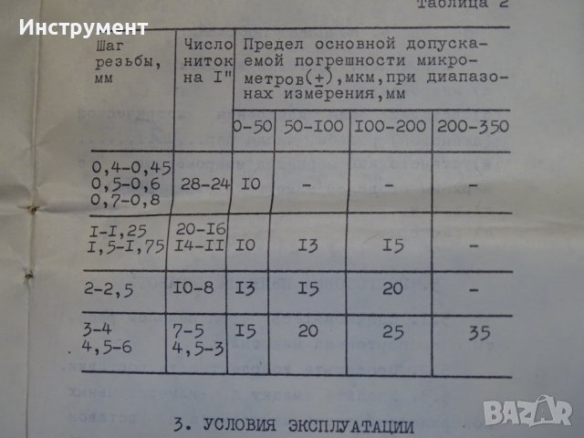 Микрометър резбомер MBM 50-75 mm Micrometer with Inserts, снимка 10 - Шублери - 41226917