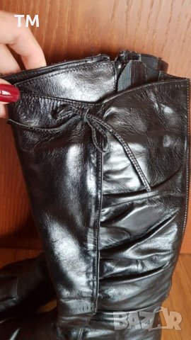 Красиви и елегантни ботушки от естествена кожа, номер 38, снимка 3 - Дамски ботуши - 34535397