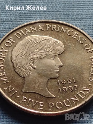 Възпоменателна монета 5 паунда 1999г. Даяна принцеса на Уелс 40420, снимка 4 - Нумизматика и бонистика - 42711955