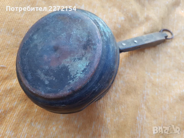 Бакърено джезве , снимка 3 - Антикварни и старинни предмети - 51368255