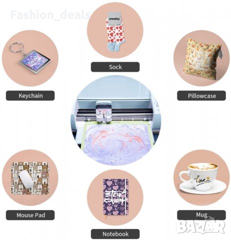 Нова отпечатана боядисана сублимационна хартия за декорация 20 листа, снимка 2 - Други - 35784298