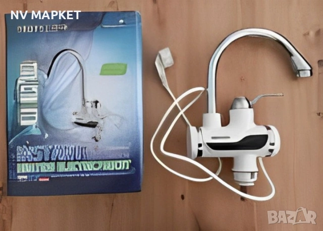 Смесител с проточен бойлер, за плот,  3000W + дисплей,24м гаранция, снимка 4 - Бойлери - 53836938