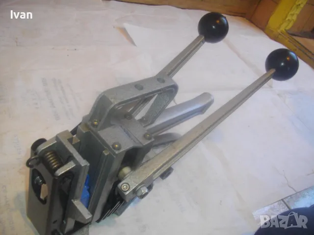 НОВА ШВЕЙЦАРСКА РЪЧНА МАШИНА ЗА ОПАКОВАНЕ С МЕТАЛНА ЛЕНТА РЪЧЕН ЧЕМБЕР ВИСОК КЛАС ORGA PACK, снимка 16 - Други инструменти - 50173810