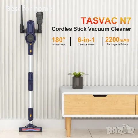 Безжична мощна прахосмукачка TASVAC N7 28Kpa, снимка 3 - Прахосмукачки - 49972805