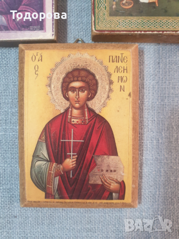 Лот 5- стари домашни икони -  5 броя, снимка 6 - Антикварни и старинни предмети - 44629480