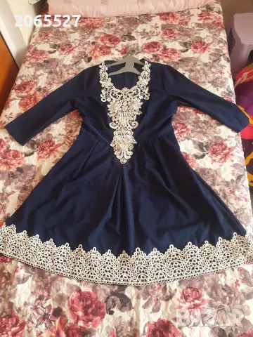 рокля с дантела, снимка 2 - Рокли - 47289476