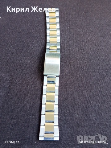 Метална верижка за часовник красив стилен дизайн 38382, снимка 6 - Каишки за часовници - 51195410