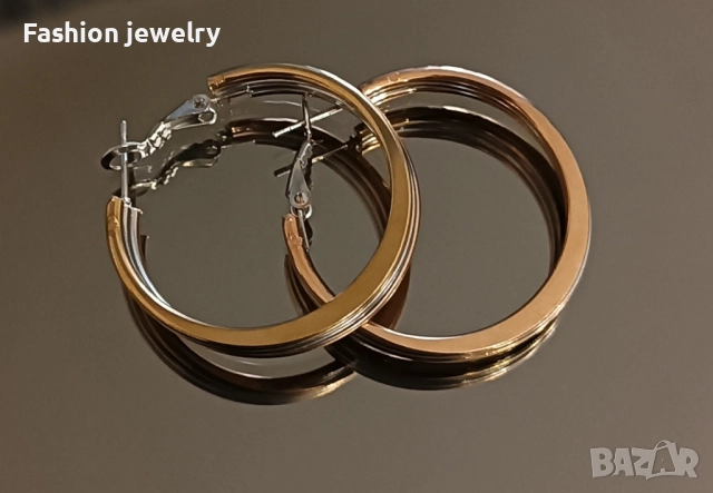 Халки три цвята, снимка 3 - Обеци - 51979835