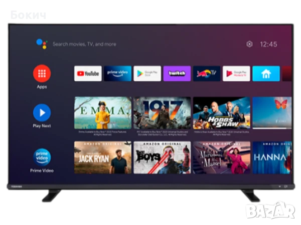 Повреден QLED Smart TV Toshiba 50QA4163DG 4K HDR 127 см