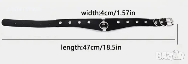 Кожена яка, колан роб, снимка 3 - Колани - 50976605