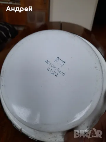 Стара емайлирана паница #12, снимка 6 - Други ценни предмети - 49743248