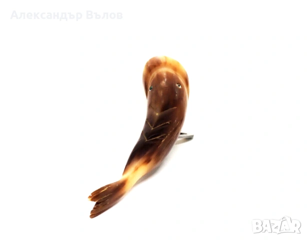 Стара Отварачка от Рог форма на Риба, снимка 4 - Колекции - 53064997
