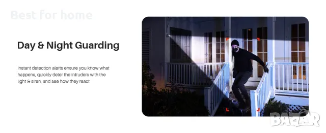 WUUK 2K Безжична акумулаторна охранителна камера, снимка 9 - Камери - 48351247