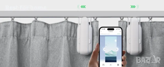 Смарт устройство за пердета и щори SwitchBot Curtain 3- корниз (U Rail), снимка 6 - Пердета и завеси - 48477364