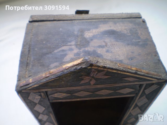 Стара кутия за часовник с интарзия, снимка 5 - Други ценни предмети - 41842943