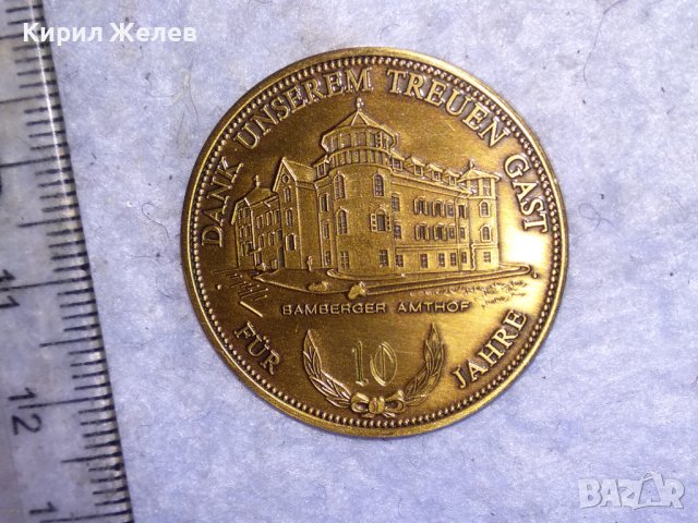 КРАСИВ ЮБИЛЕЕН КОЛЕКЦИОНЕРСКИ ПЛАКЕТ АВСТРИЯ ГРАДСКА ЦЪРКВА ДВУСТРАНЕН 38552, снимка 10 - Антикварни и старинни предмети - 41512100