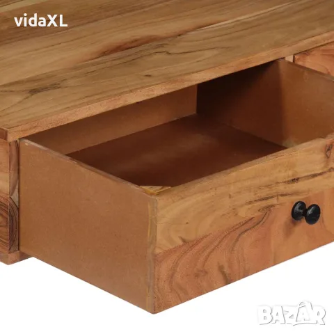 vidaXL Бюро за стена, 90x40x170 см, акациево дърво масив, снимка 4 - Бюра - 56146461