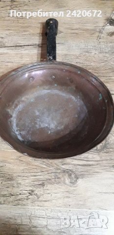 Стар  меден  тиган, снимка 2 - Декорация за дома - 39257903
