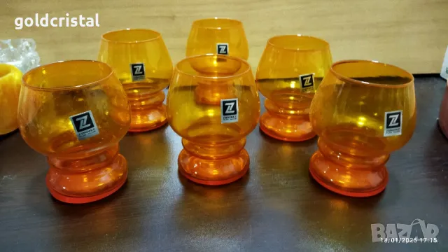 Ретро стъклени чаши 