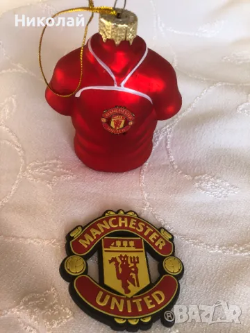 Лот от висулки за елха Манчестър Юнайтед, Man United Christmas tree decoration, licensed product, снимка 2 - Фен артикули - 48085720