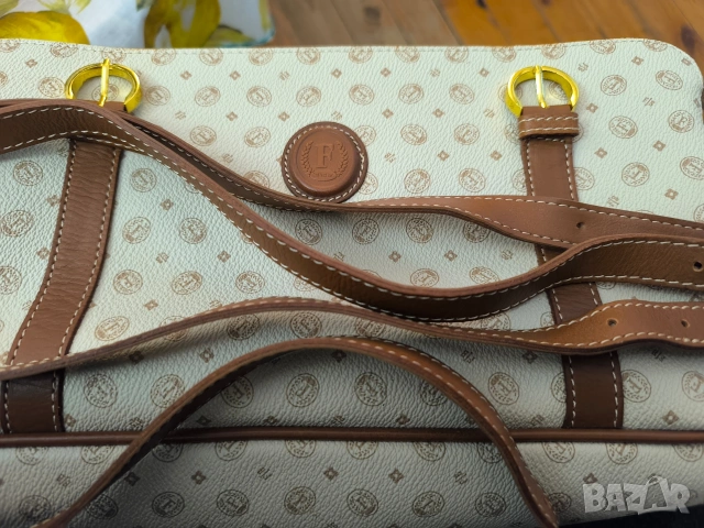 оригинална нова италианска чанта с кожени акценти неносена, снимка 2 - Чанти - 53098953