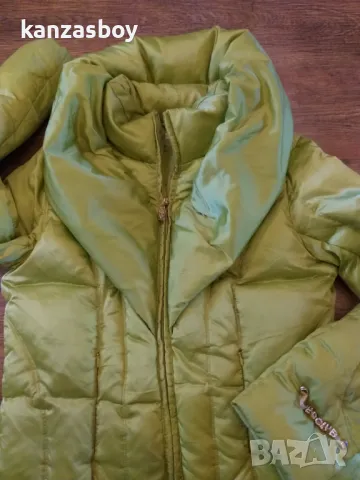 elisa cavaletti women green down jacket - дамско пухено яке М, снимка 2 - Якета - 48478956