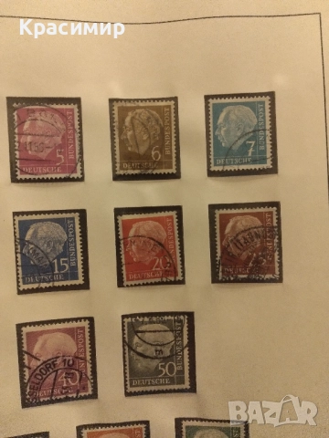 Теодор Хойс 1954 г., снимка 7 - Филателия - 52251249