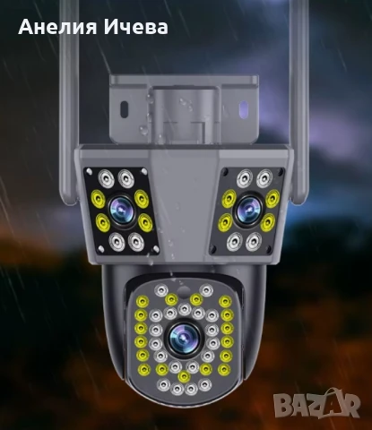 Тройна камера за наблюдение,работи с Wi-Fi , снимка 8 - IP камери - 51280852