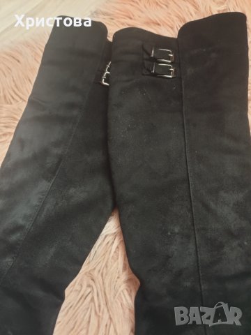 Чизми велур 39 номер за преходни сезони - 38,00лв., снимка 3 - Дамски ботуши - 42564819