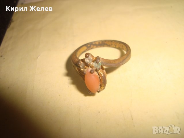 СТАР ВЪЗРОЖДЕНСКИ БРОНЗОВ ПРЪСТЕН ЕТНО - НАКИТ СТАРИННО БИЖУ 24851, снимка 7 - Антикварни и старинни предмети - 34422072