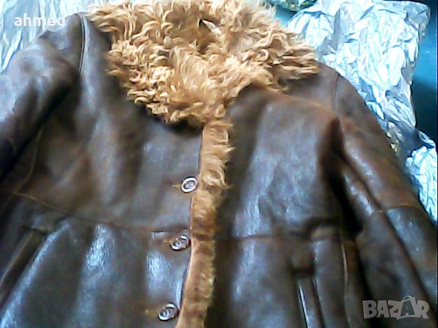 красиво кожено балто сес косъм от овци
