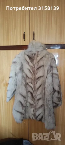 Кожух от сребърна лисица , снимка 5 - Палта, манта - 56294797