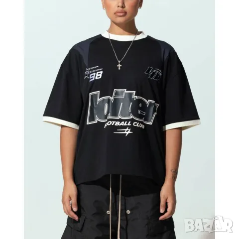 Unisex Тениска Loiter Tournament Jersey, Черна, Размер L
